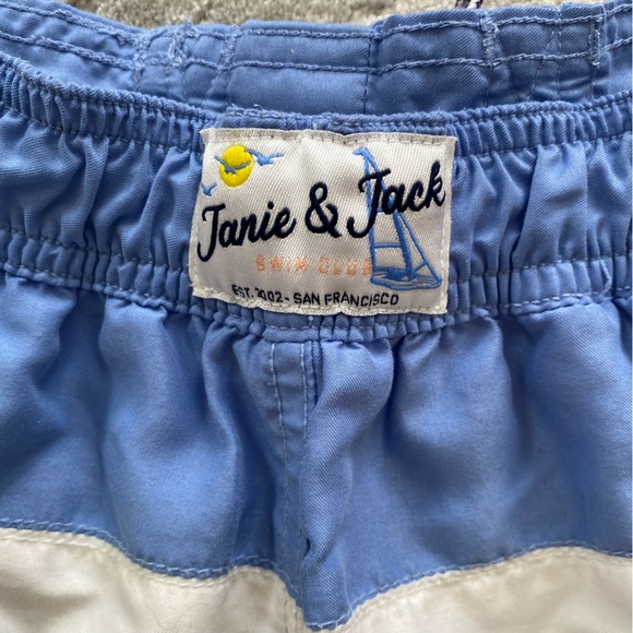 Toddler Janie and Jack Swim Trunks Shorts. Blue. Size 5T - Picture 4 of 4